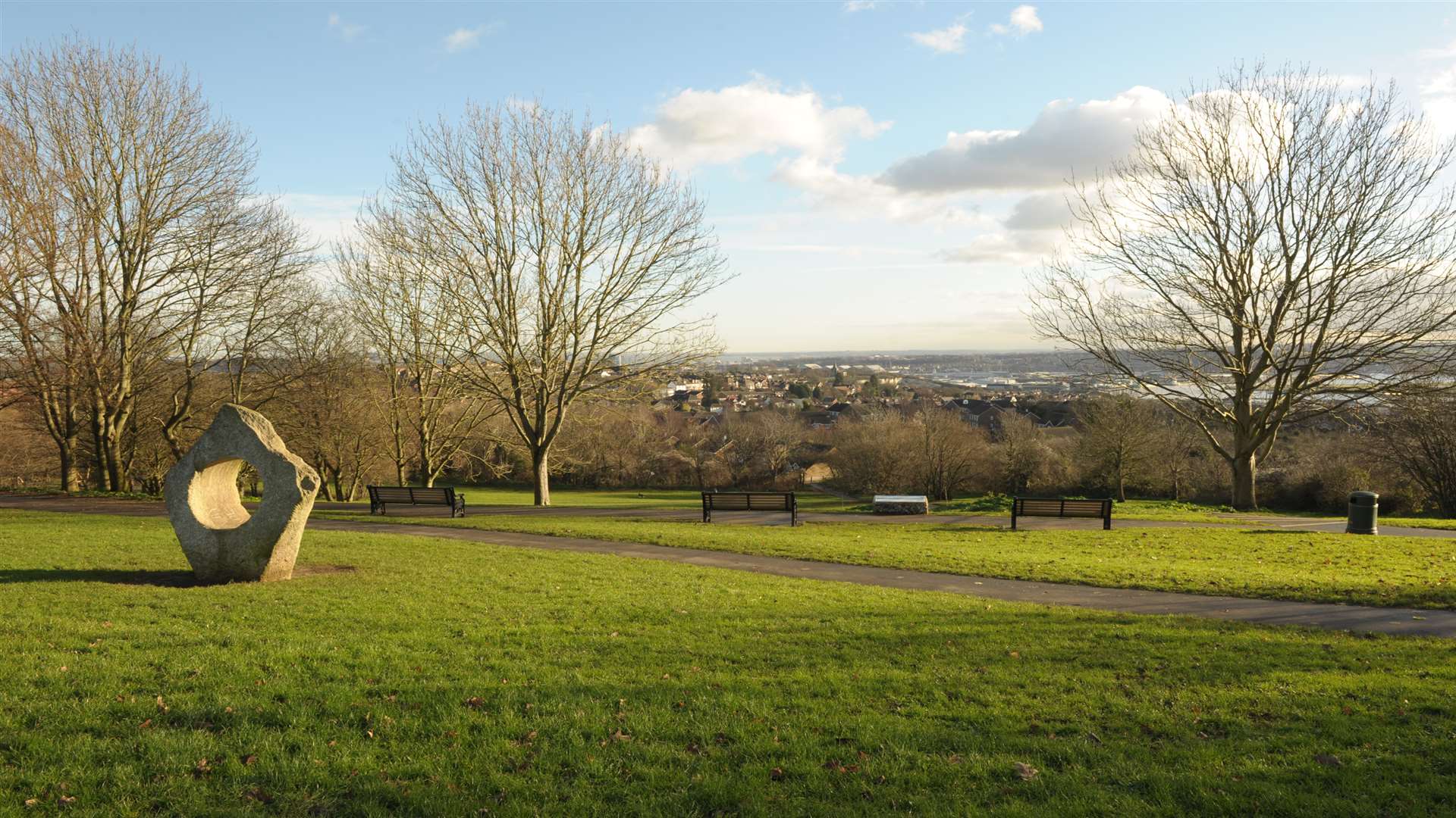 The man exposed himself in the park in Strood.