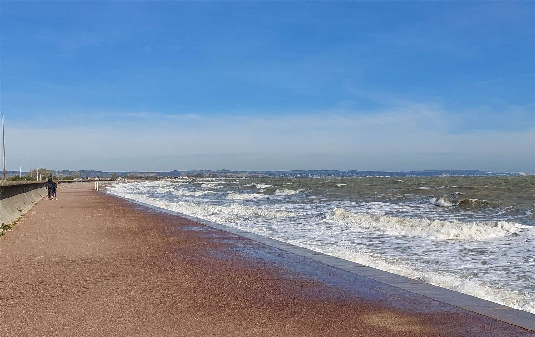 The beach at St Mary's Bay on Romney Marsh