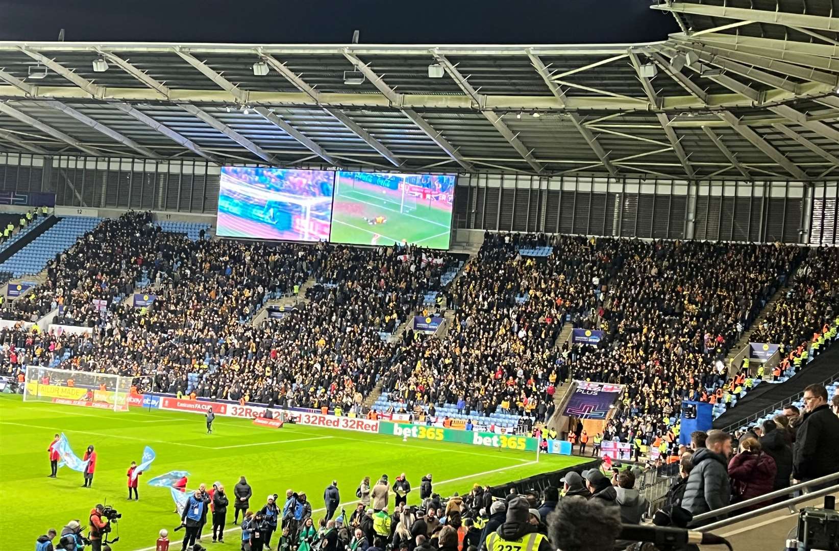 Maidstone were cheered on by nearly 5,000 away fans at Coventry.