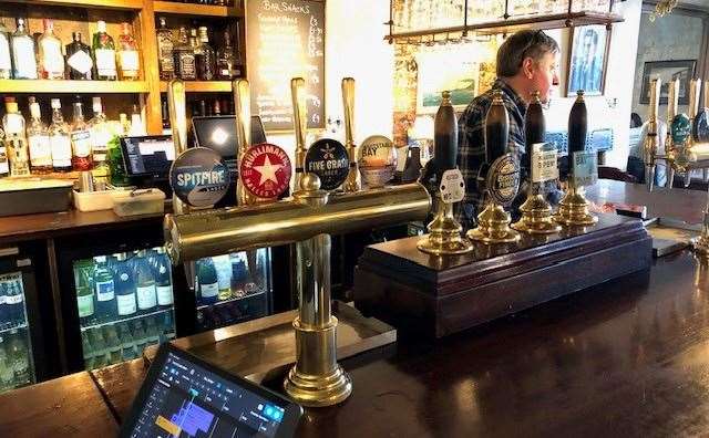 There’s no prizes for looking down this line of pumps and guessing this is a Shepherd Neame house