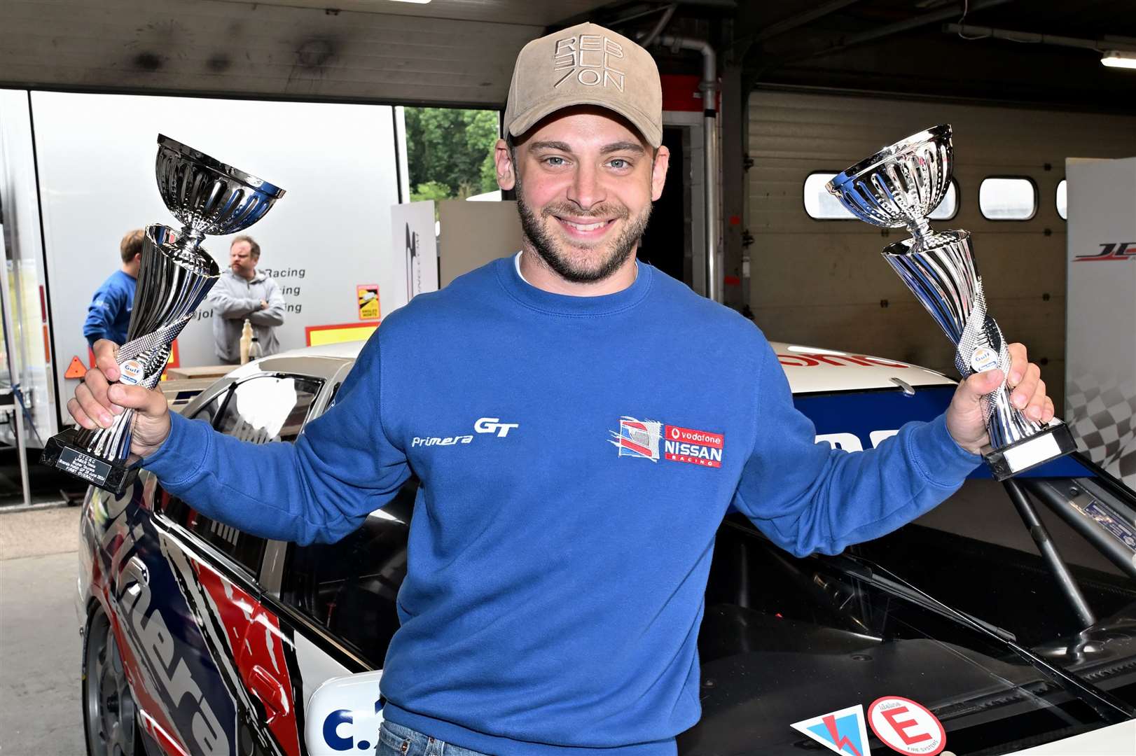 Hill scored two Super Touring wins on Saturday, but sat on Sunday’s races after his car was withdrawn by owner Richard Wheeler. Picture: Simon Hildrew