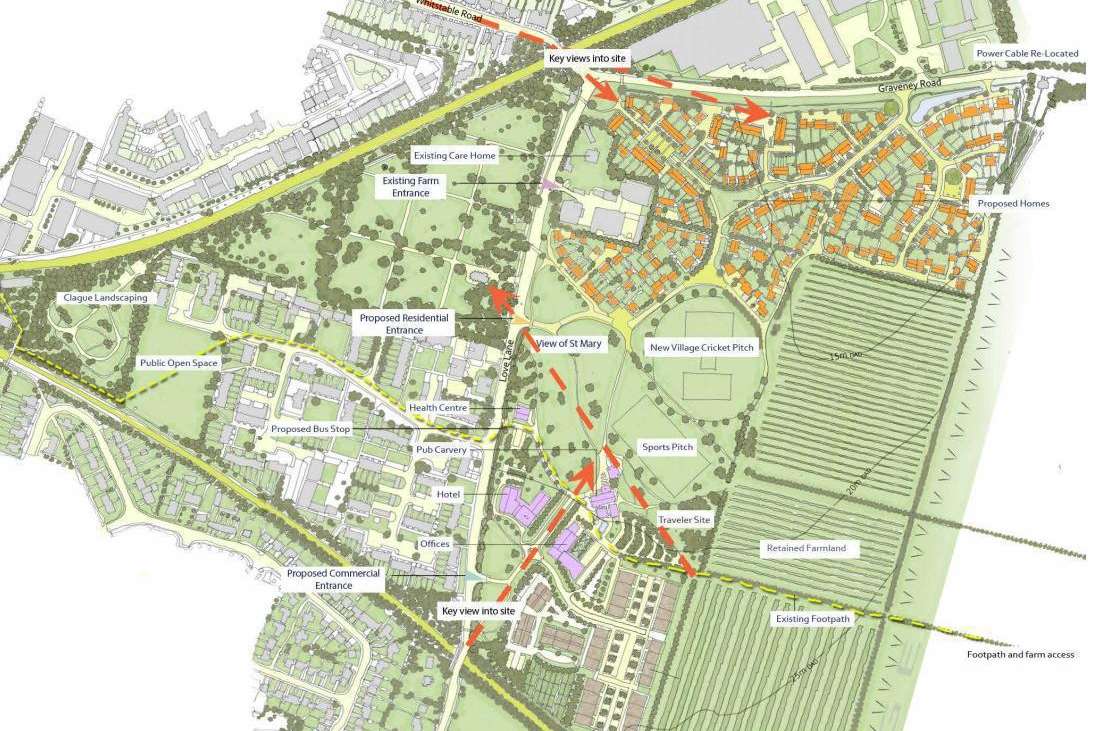 Plans for the development in Love Lane