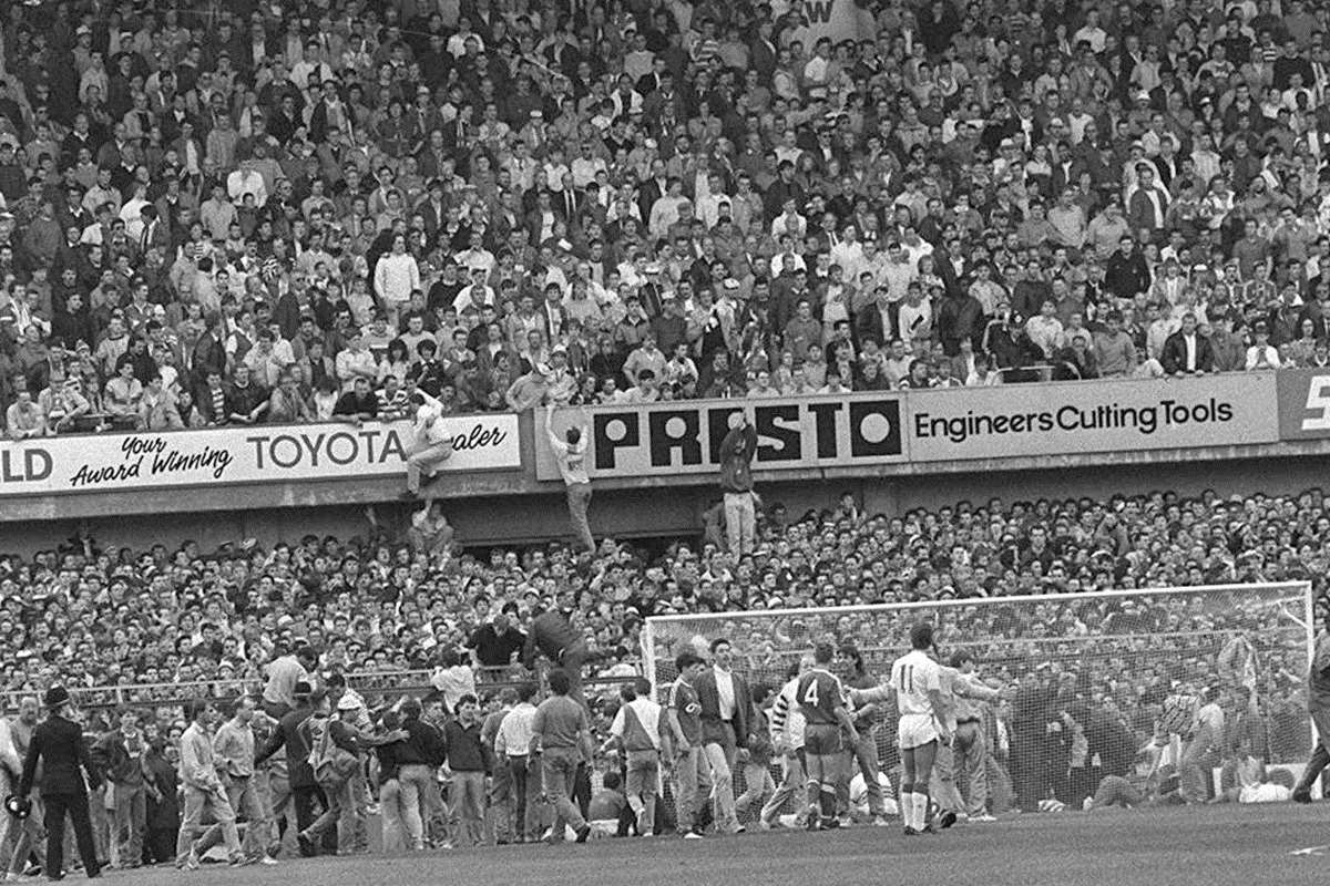 The crush at the Leppings Lane end of Hillsborough. Picture: Ross Parry/Sheffield Star