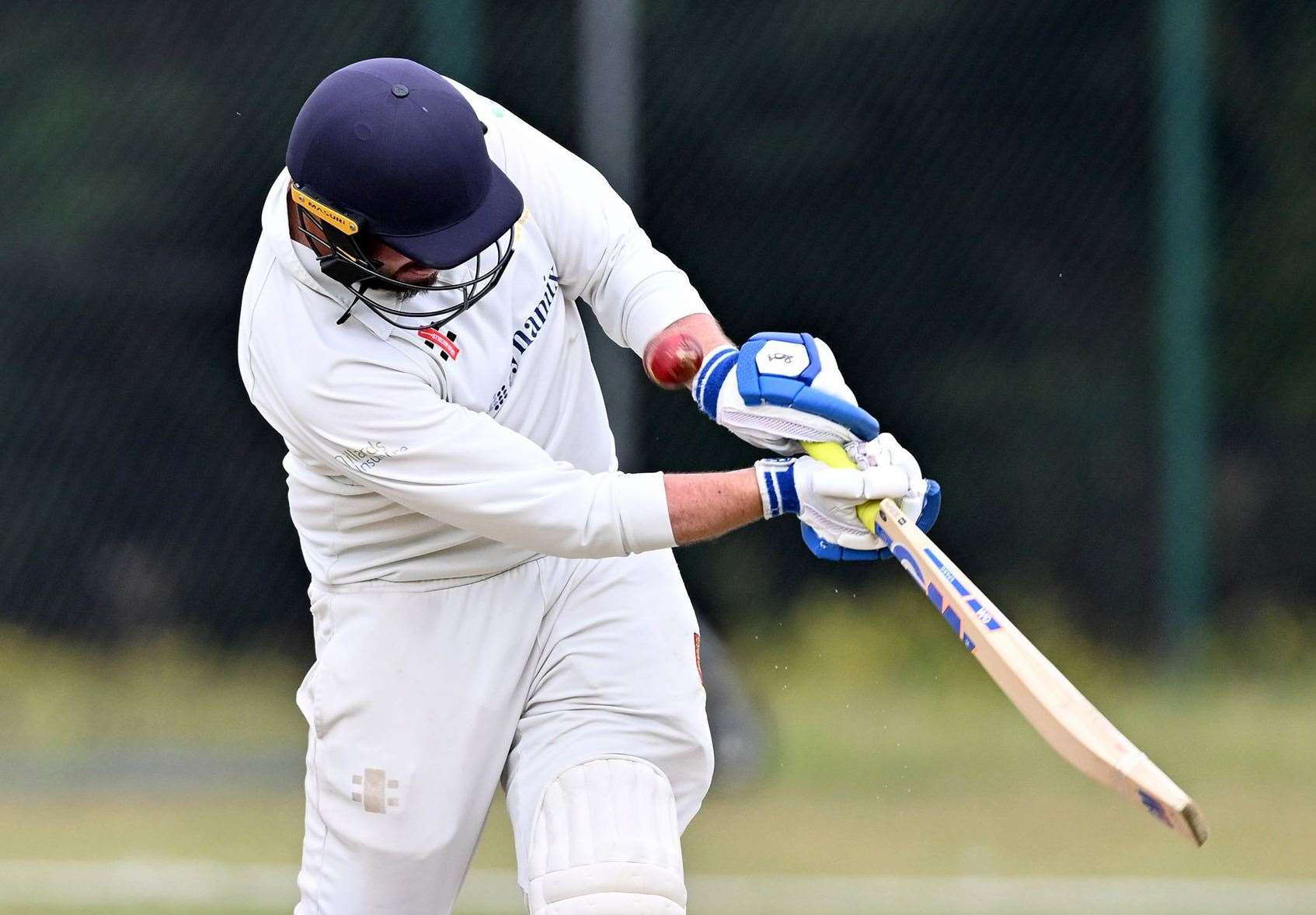 Sandwich Town batsman Zack Fagg - top-scored with 45 as his side were beaten. Picture: Keith Gillard