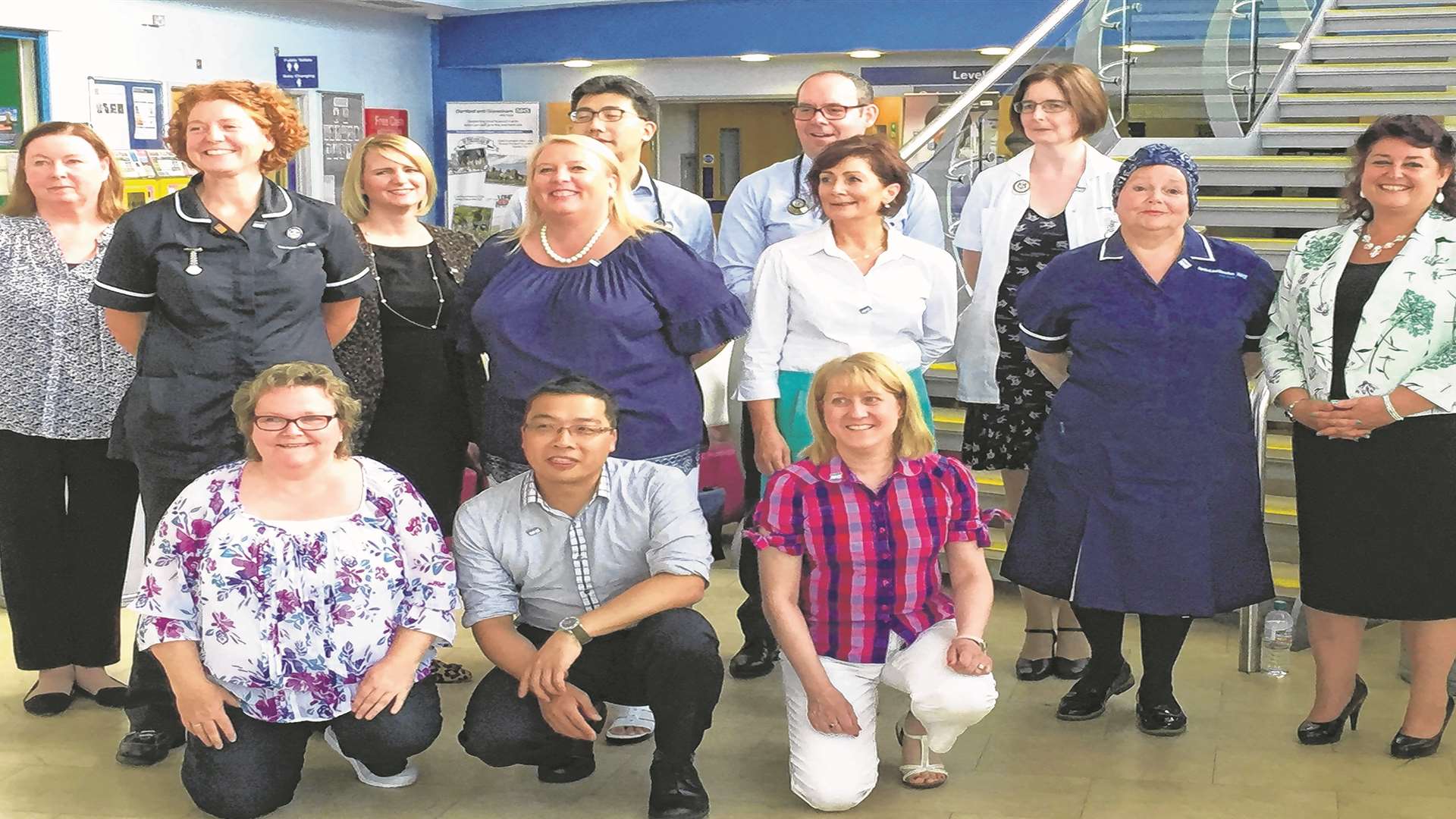 Dartford and Gravesham NHS Trust's choir is aiming for chart success with its first attempt at a Christmas single. Some of the choir.