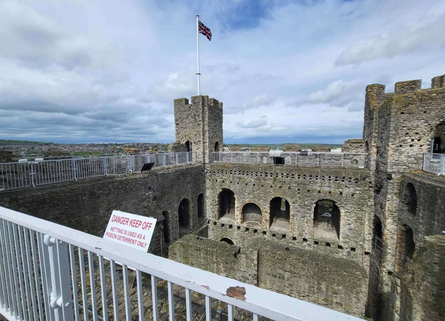 His visit to Rochester Castle turned out to be more expensive than expected