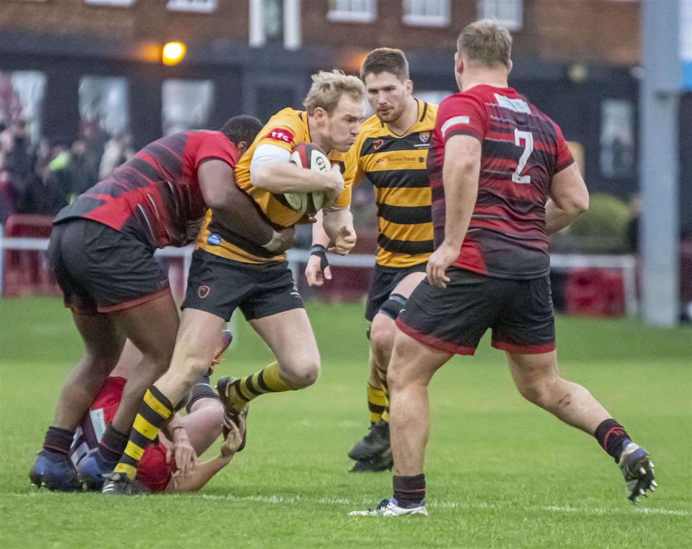 Canterbury struggle to break free against Blackheath. Picture: Phillipa Hilton