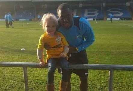 Ellie May with former Dover player Nortei Nortey last season (17216808)