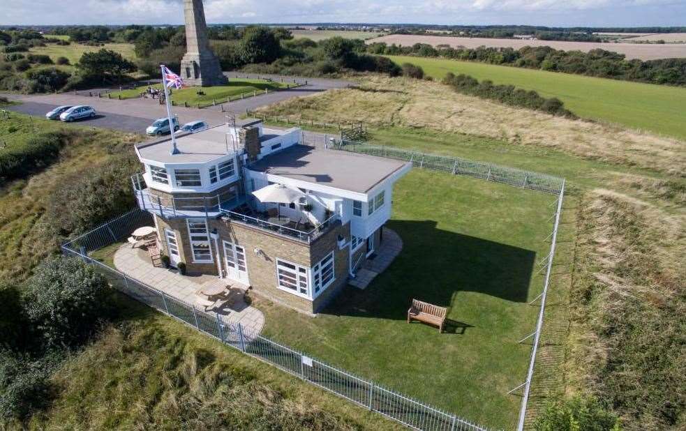 The former coastguard station at St Margaret's near Dover is in a truly spectacular location. Pic: Marshall and Clarke Estate Agents