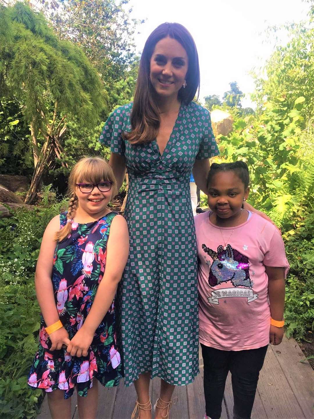 Millie with the Duchess of Cambridge, Kate Middleton and another Evelina patient who was also invited (13529911)