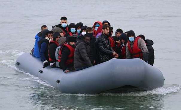 Thousands of people have crossed the Channel in small boats in recent years. Stock Image