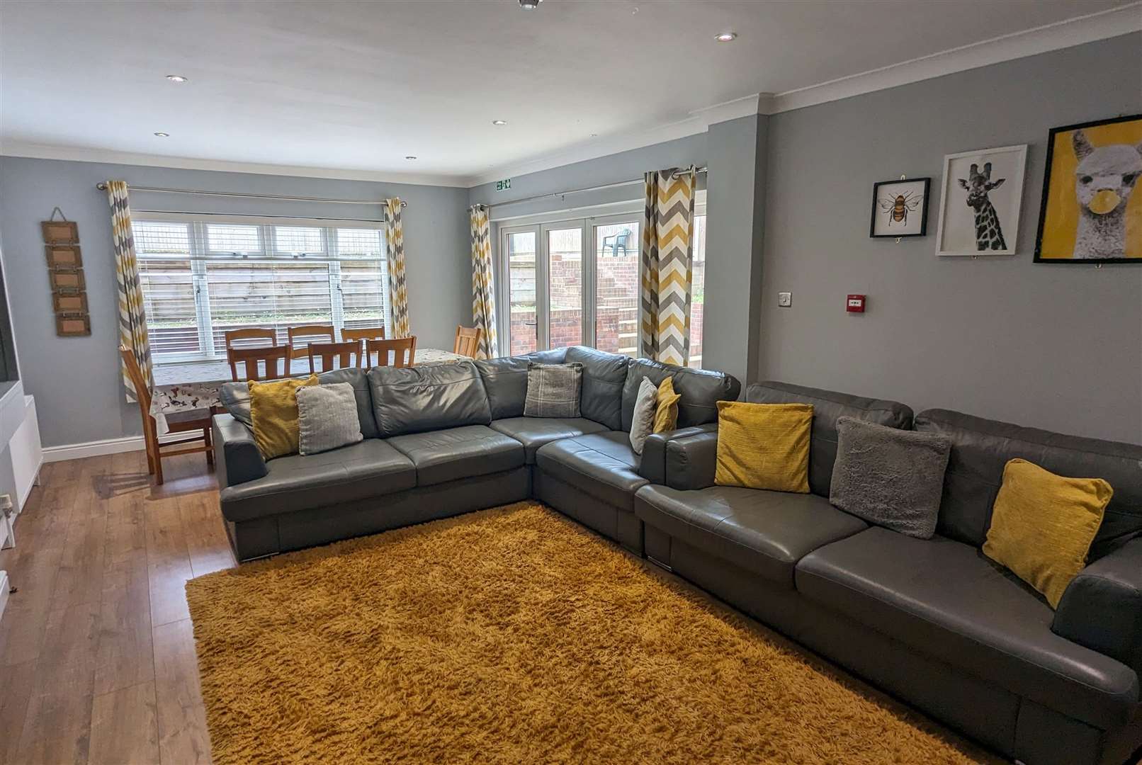 A living room at one of the children’s homes in Deal