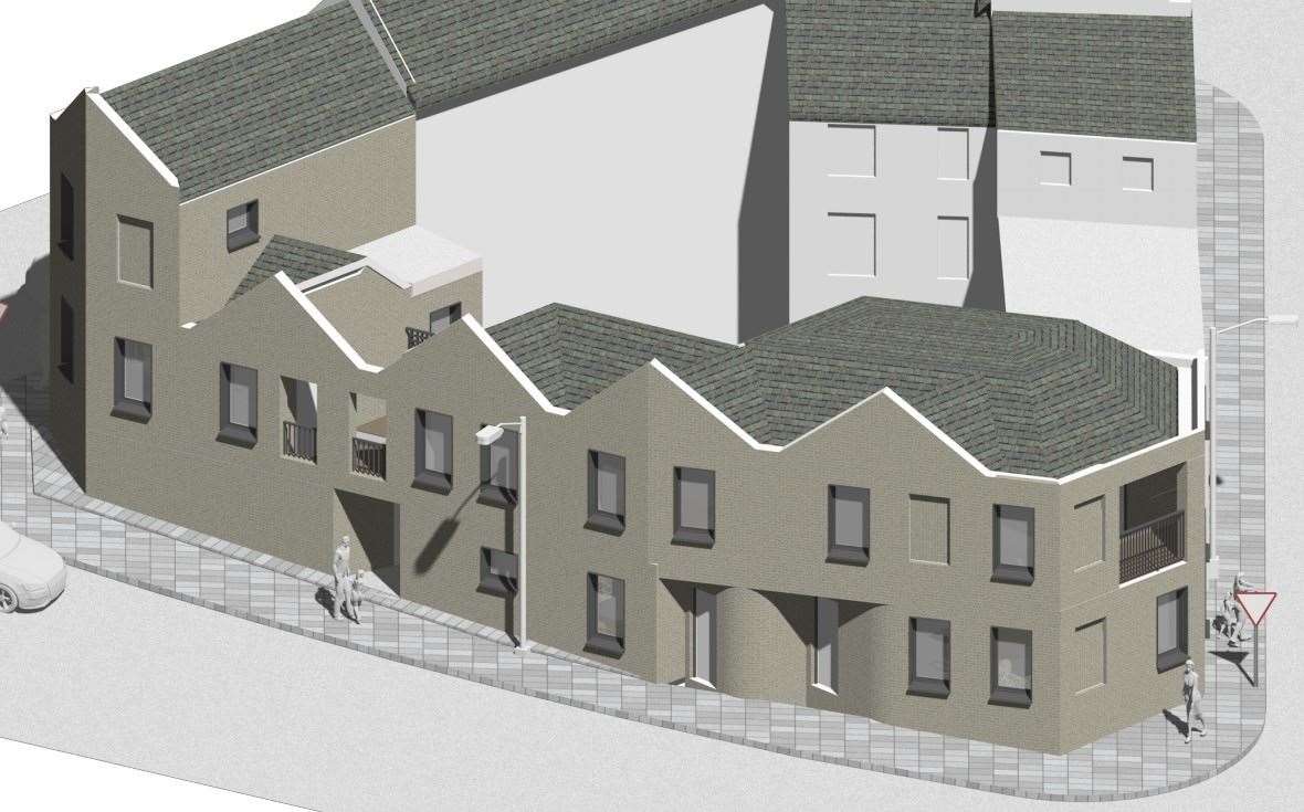 CGI of the development plans adjacent to Shah Place, Ramsgate