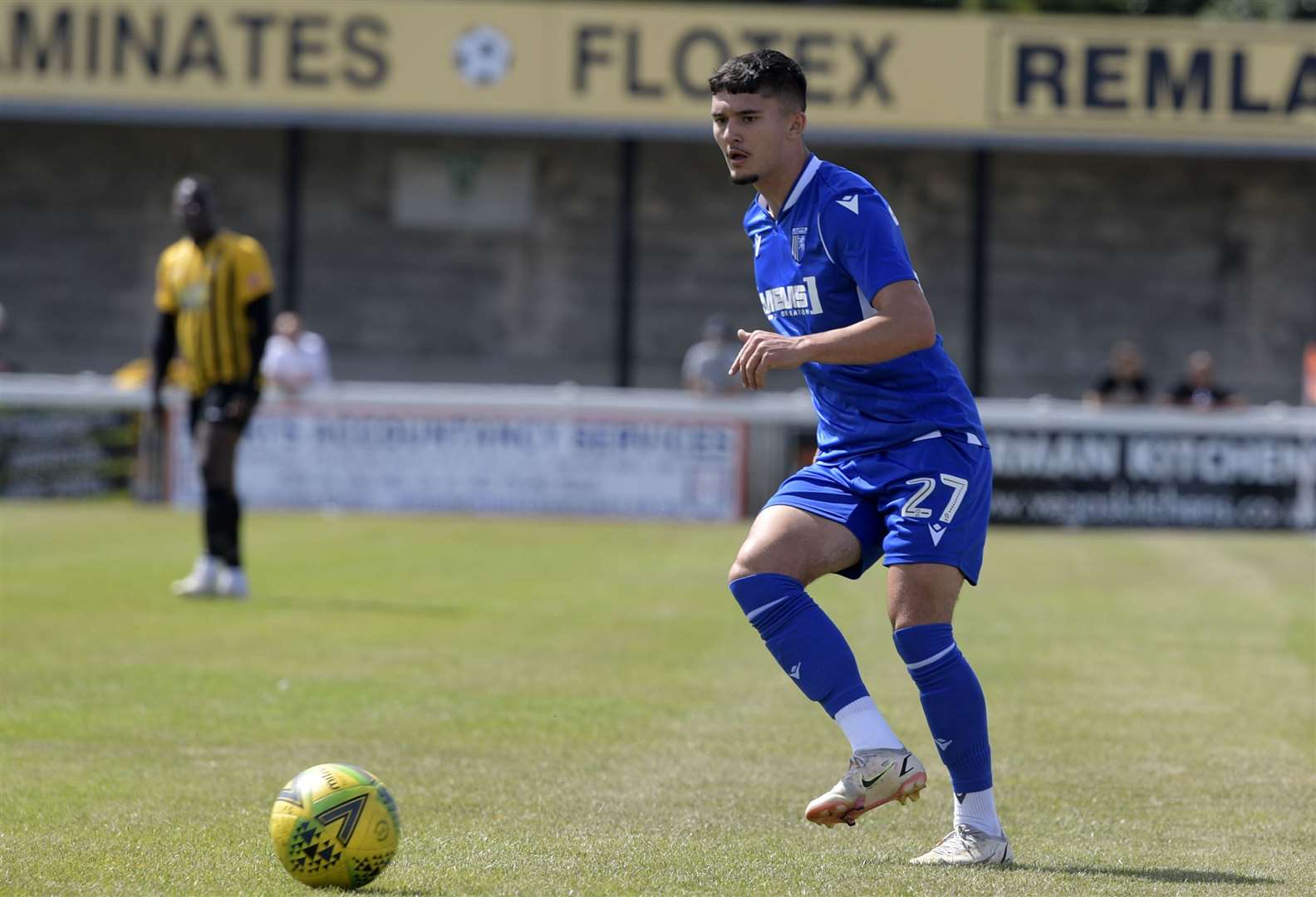 Bailey Akehurst agreed a professional deal with Gillingham this summer and was in action on Saturday. Picture: Barry Goodwin