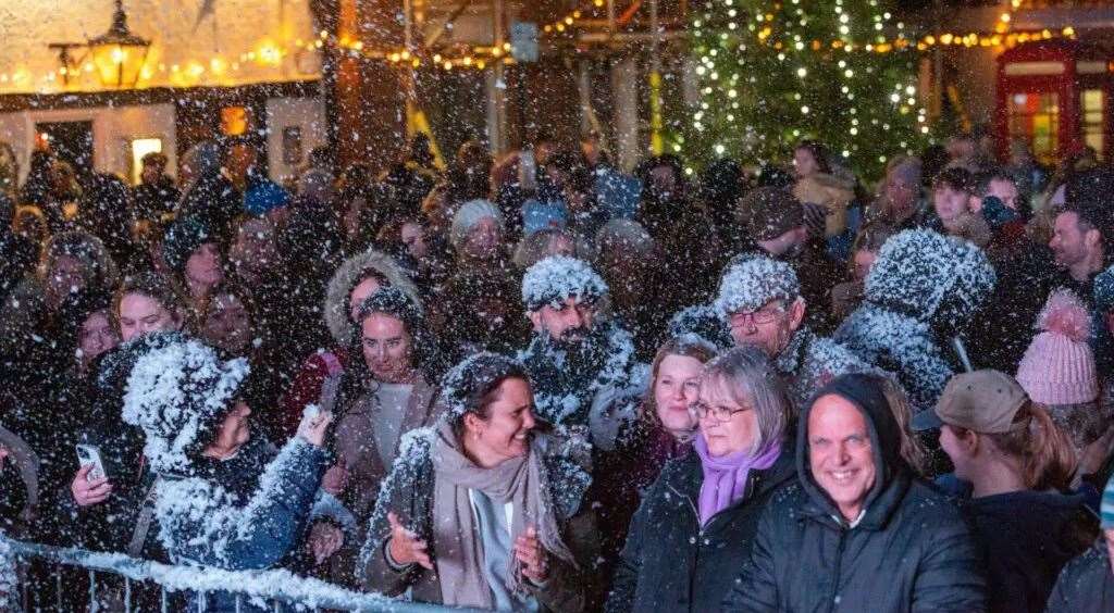 The West Malling Christmas Festival helps raise money for the Heart of Kent Hospice charity. Picture: Supplied by Pennington PR