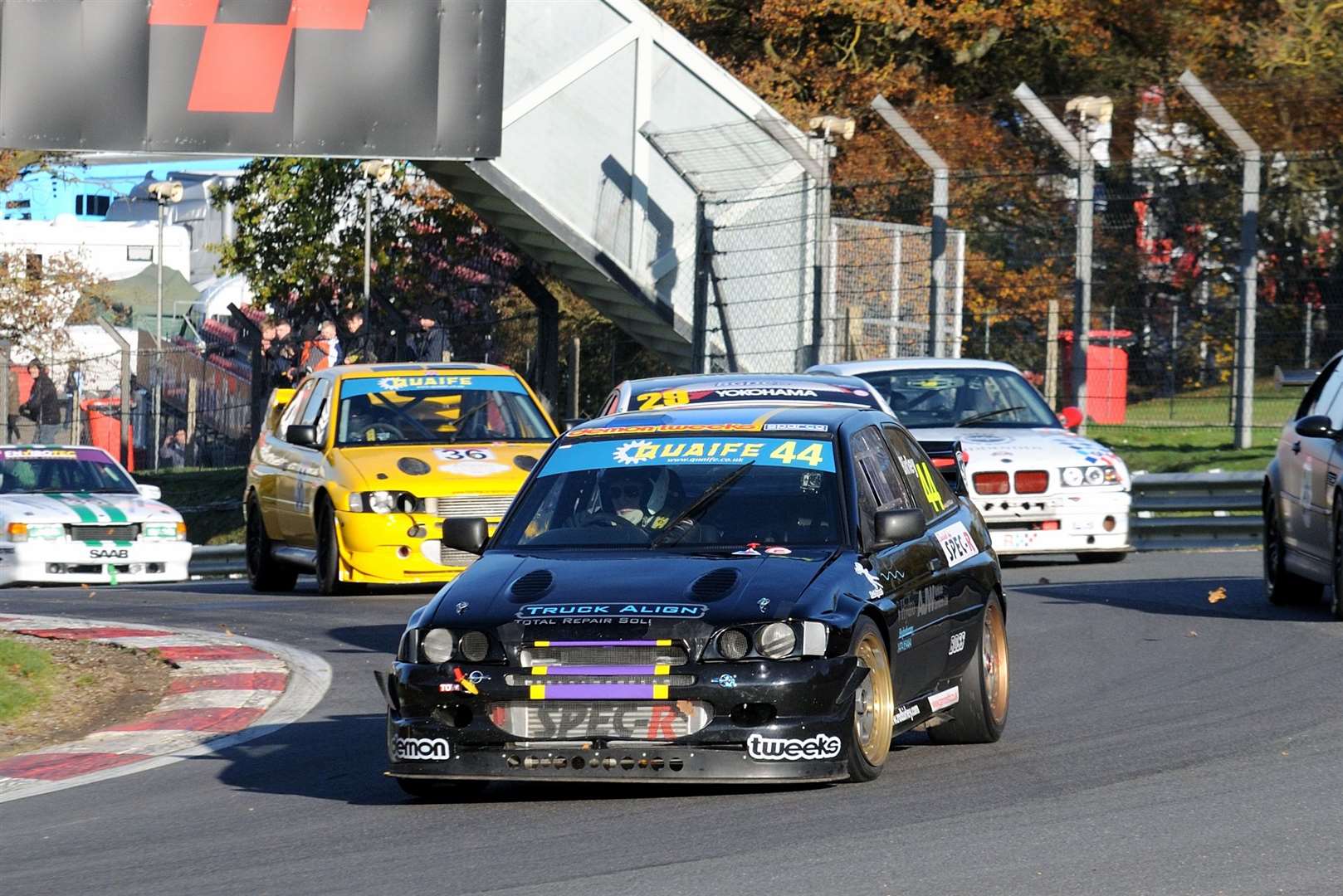 Birley has kept hold of his Cosworth-powered Ford Escort. Picture: Simon Hildrew