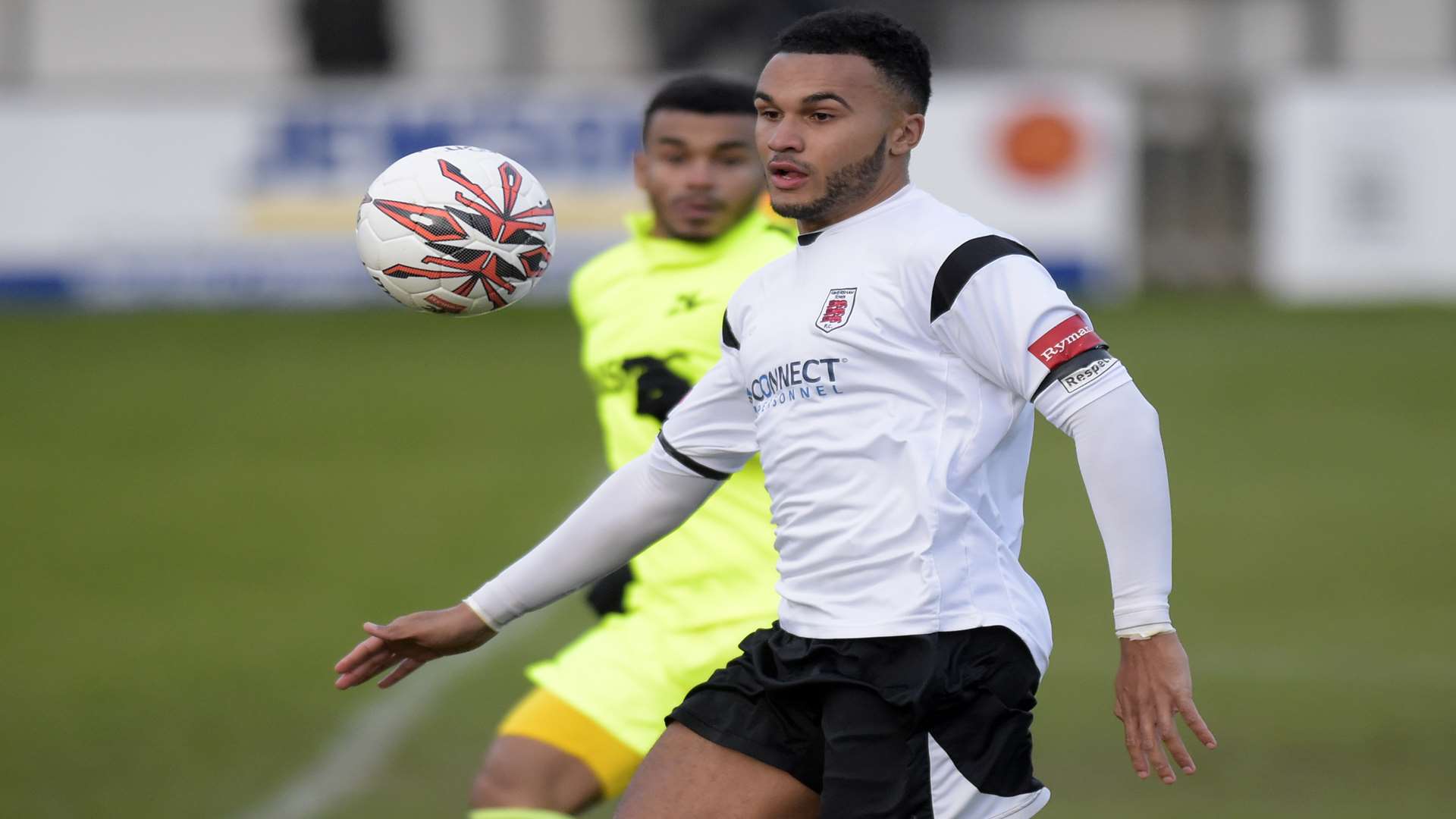 Dean Grant in action for Faversham. Picture: Tony Flashman