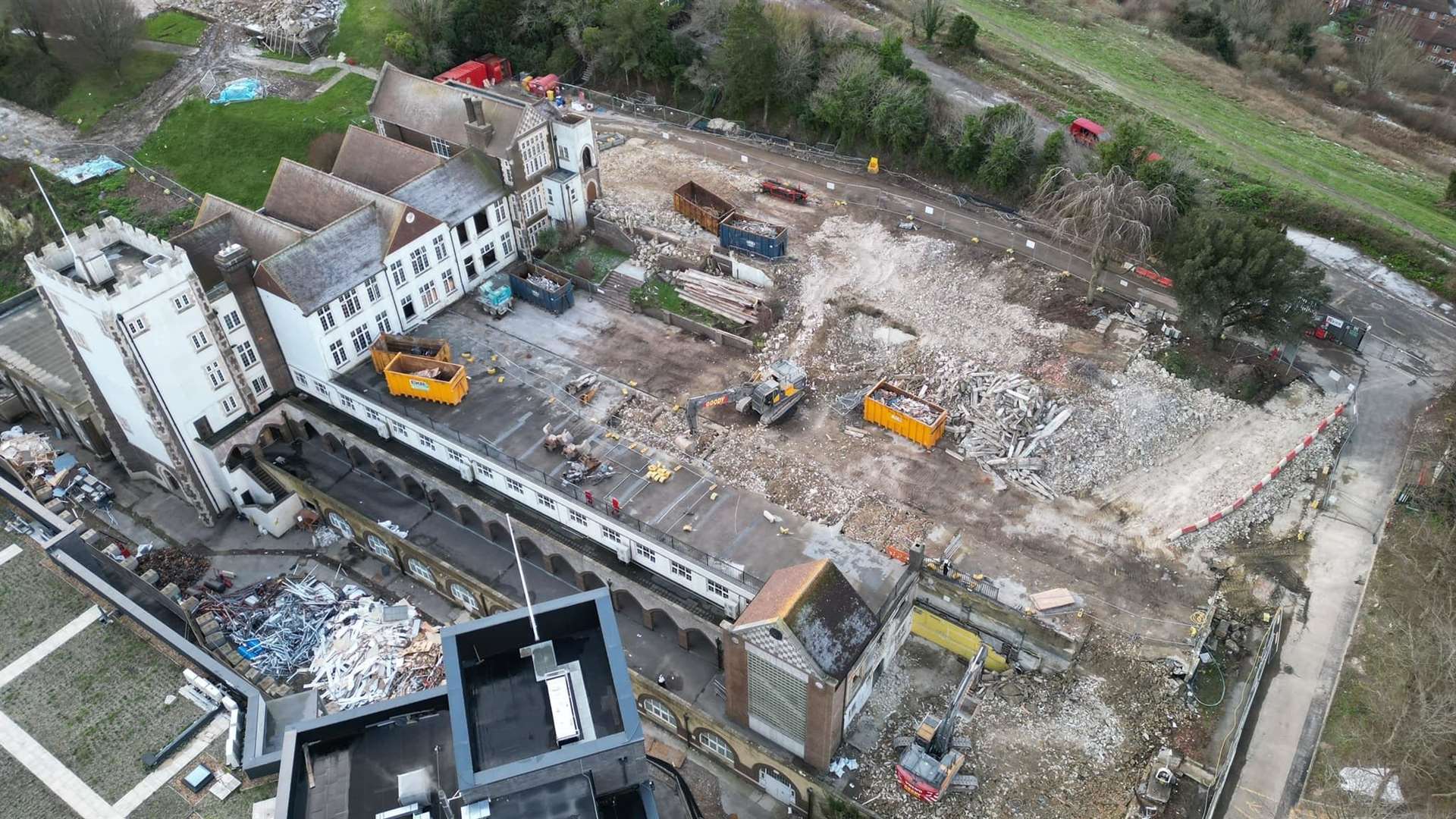 All original buildings at Dover Grammar School for Boys are set to be torn down by November. Picture: Mark Hamilton