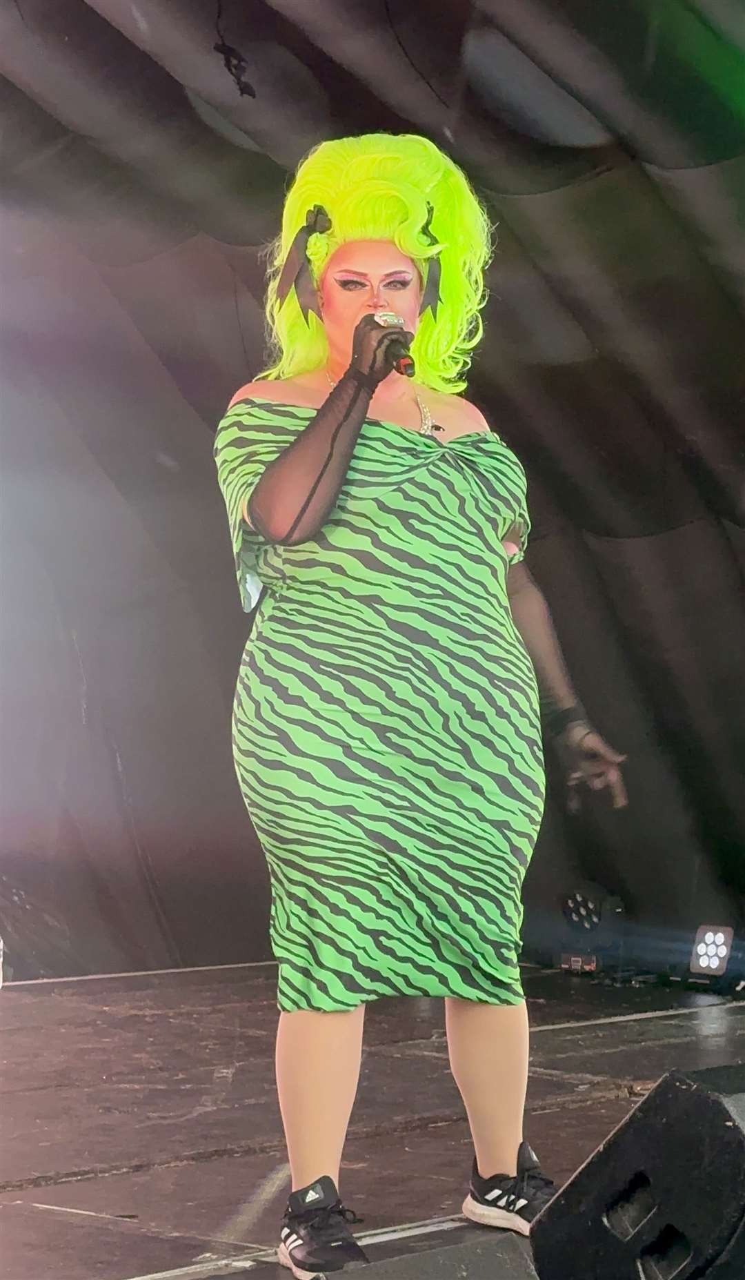 Pixie Polite performed at the Dover Pride March 2024. Picture: Perry O'Bree