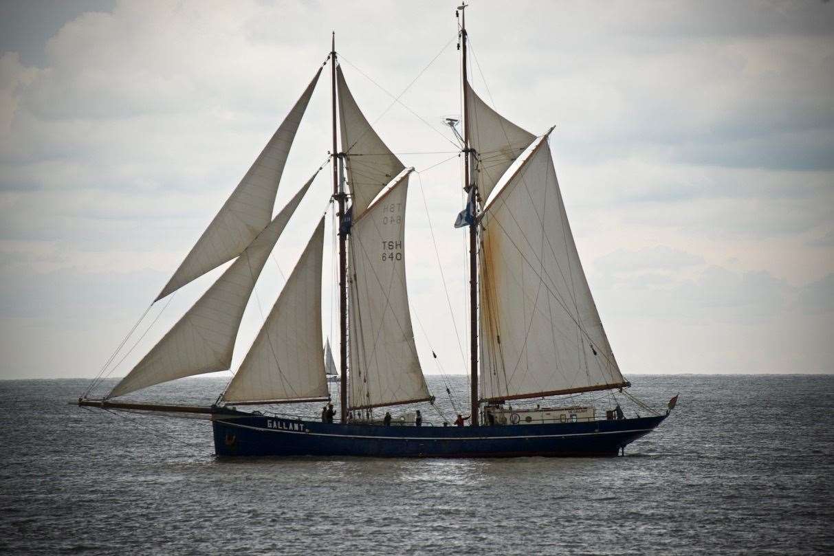 The ship arrived in Deal yesterday morning. Photo credit - Mike Owens