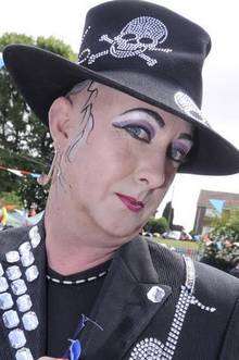 Boy George impersonater Matt Endersby, from Milstead