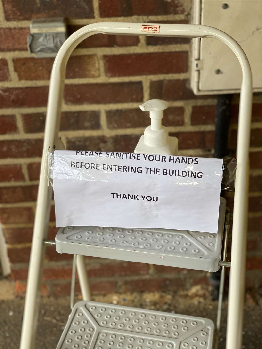 Patients at Ivy Court Surgery are being asked to sanitise their hands before entering