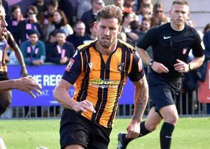 Midfielder James Rogers - scored and was sent off in Lydd's play-off final win. Picture: Randolph File