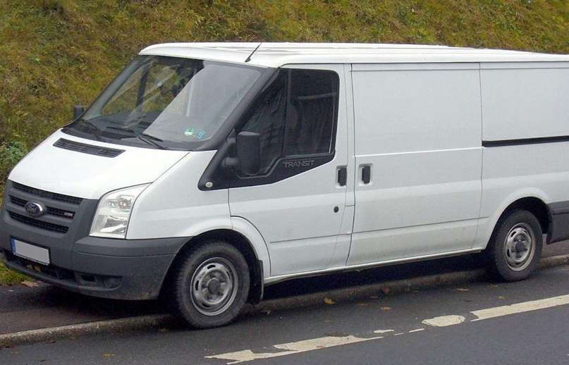 The white van was stolen. Library image.