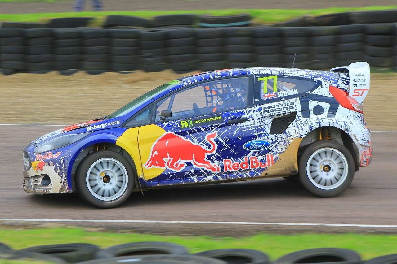 Andrew Jordan reached the FIA World Rallycross Championship podium at Lydden in 2014. Picture: Joe Wright