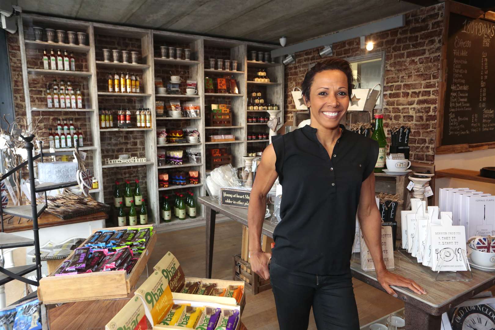 Dame Kelly Holmes at Café 1809