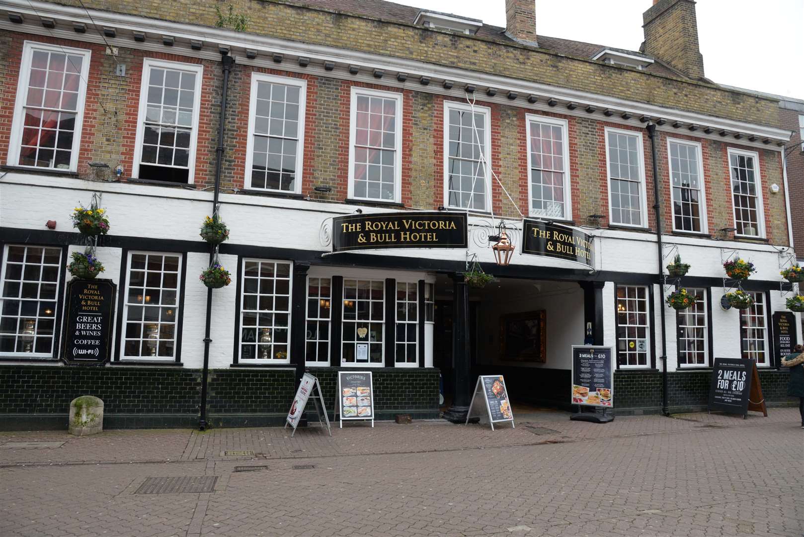 The Royal Victoria and Bull Hotel in Dartford