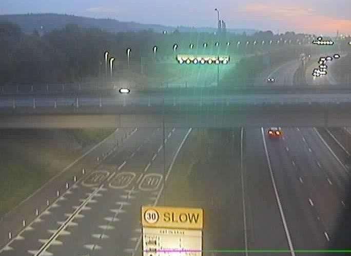 Traffic being held at Junction one of the M20. Picture: Highways Agency