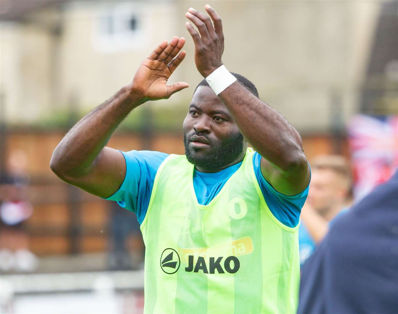 Maidstone captain George Elokobi Picture: Helen Cooper