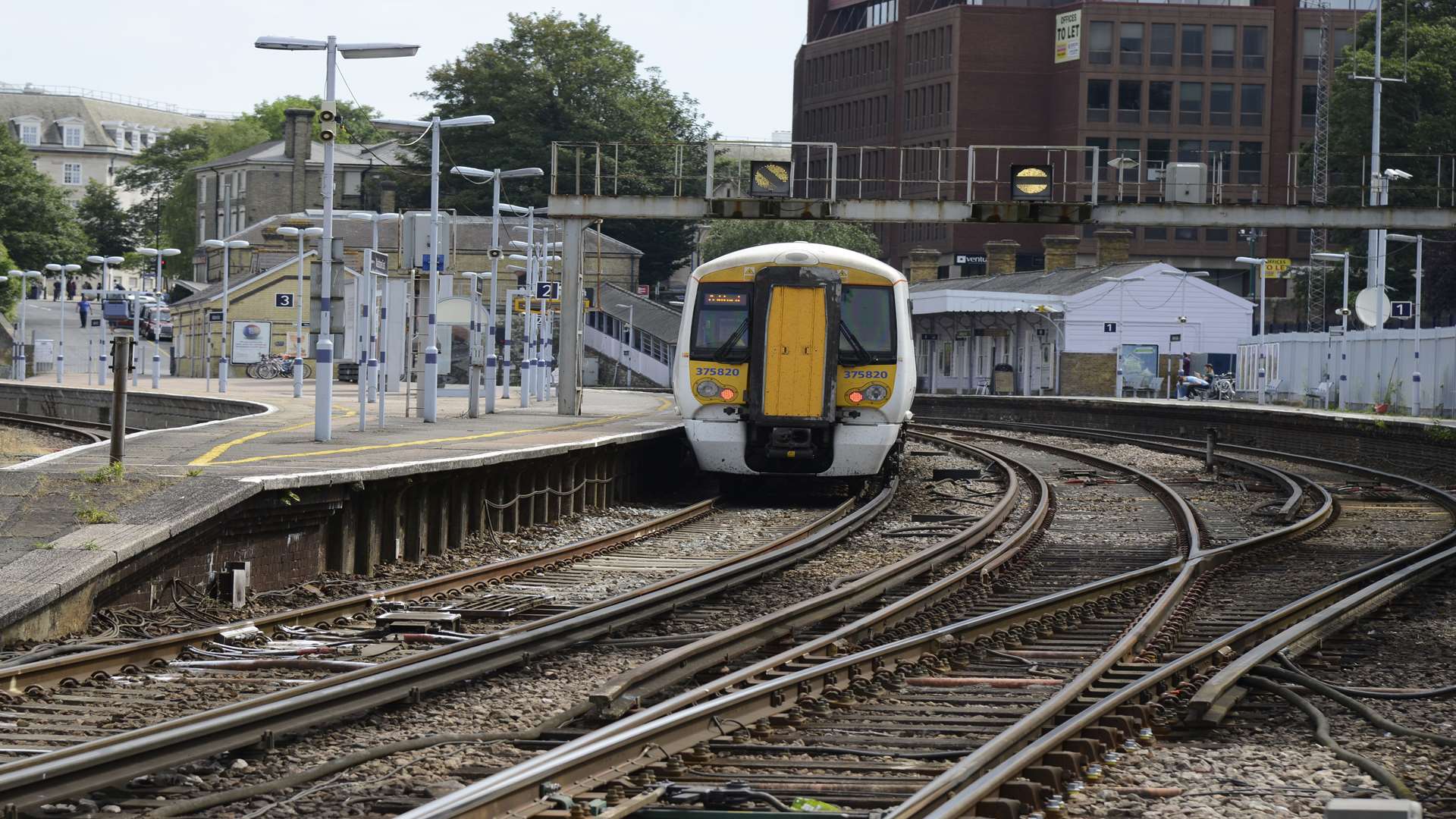 A hero commuter jumped on the tracks. Stock picture