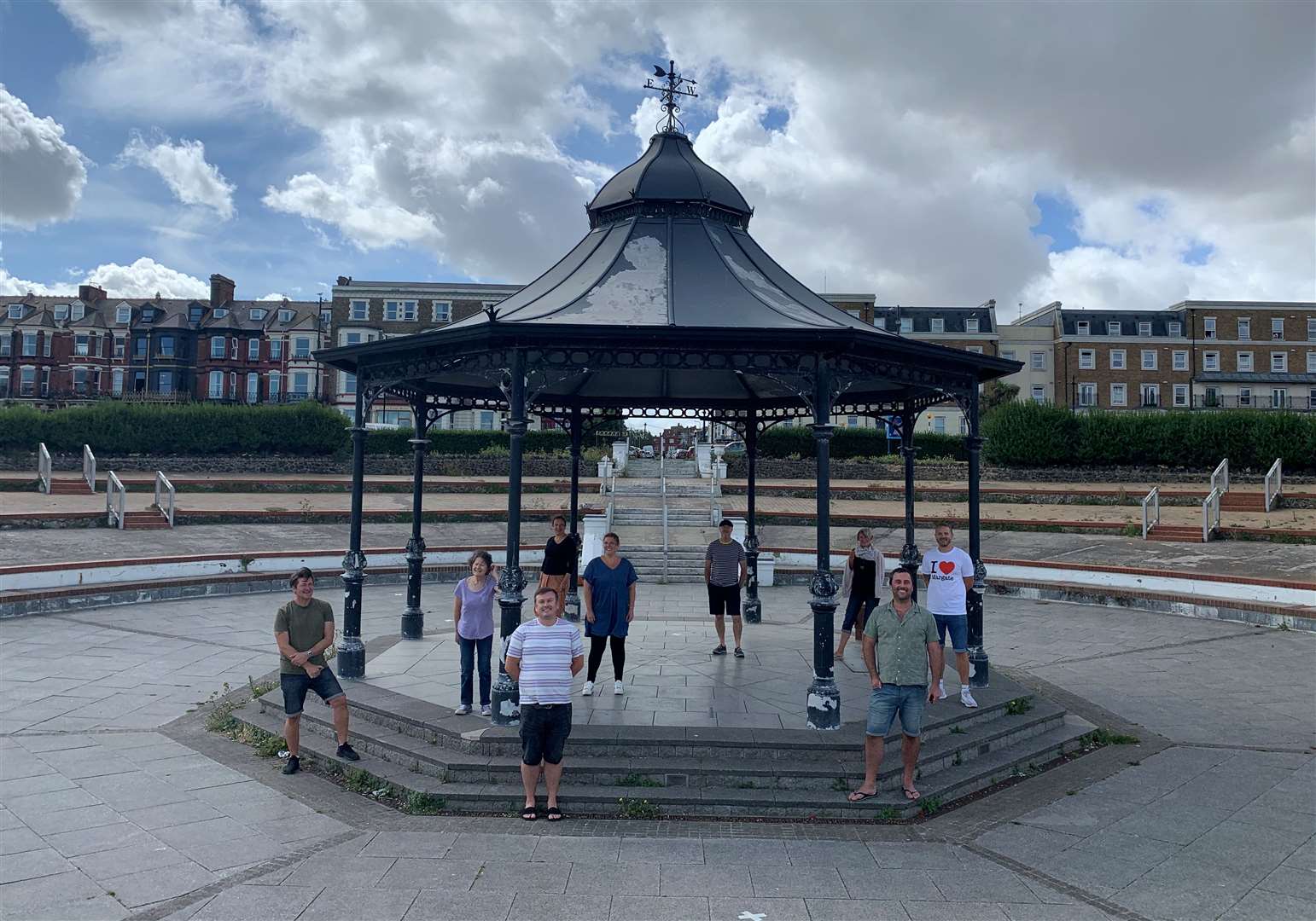 GRASS Ciftonville members at the Oval bandstand and lawns