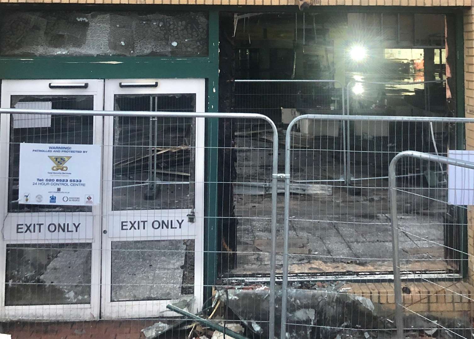 The gutted inside of Folkestone Morrisons. Picture: Steve Salter