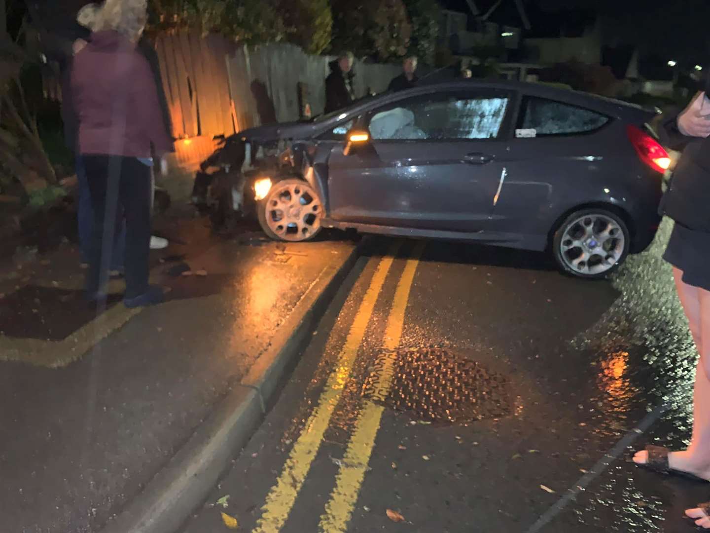 The collision happened in Herne Bay on Sunday (April 23) evening