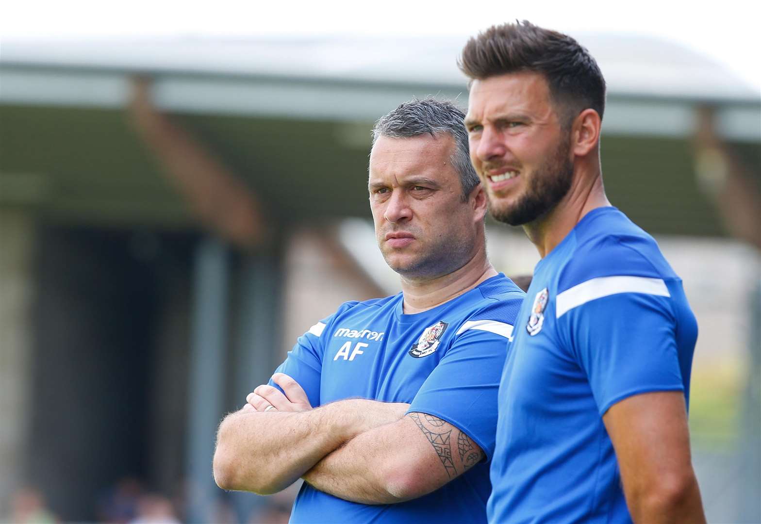 Dartford joint-managers Adam Flanagan and Jamie Coyle Picture: Andy Jones