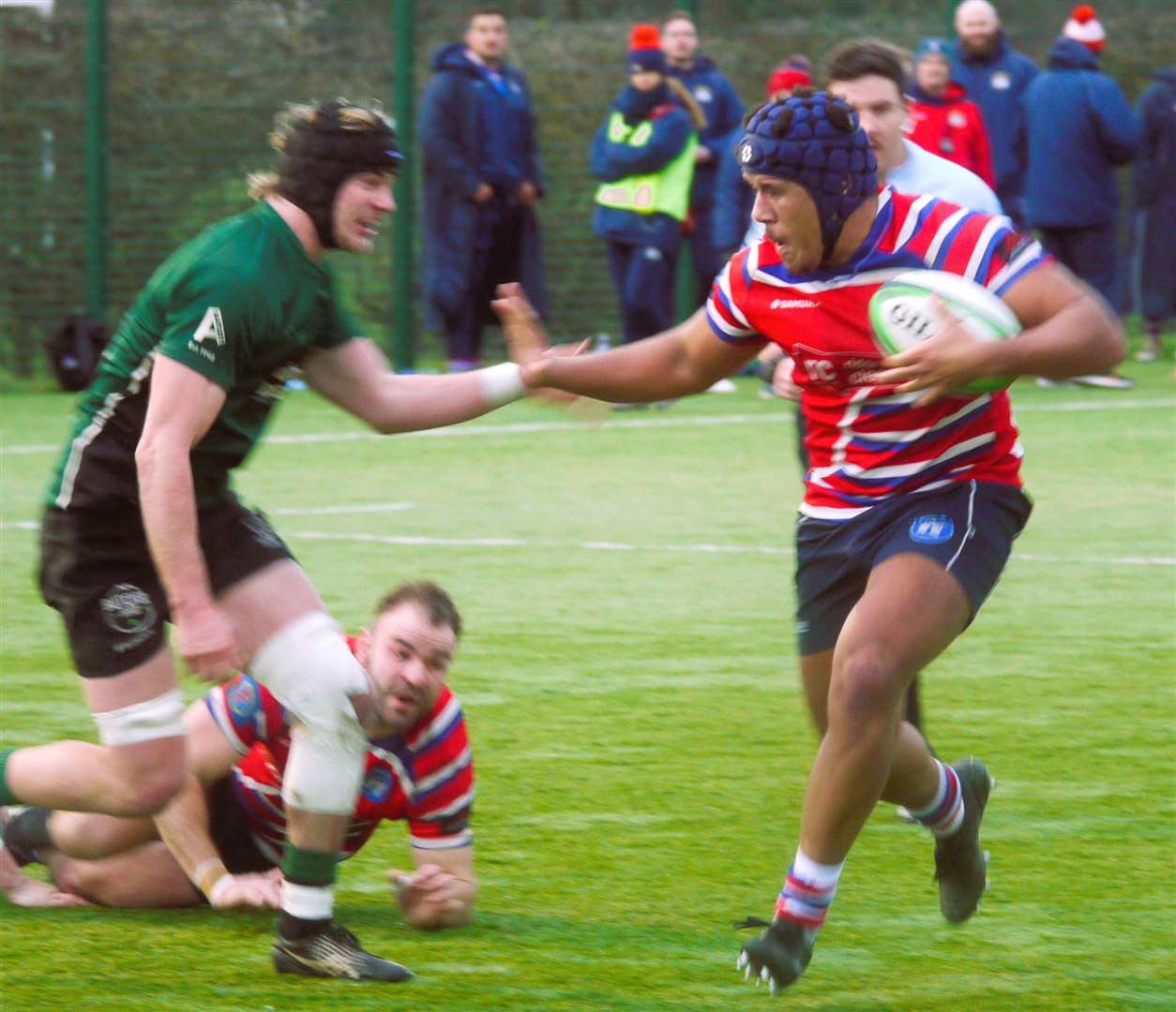 Tonbridge Juddians' Alex Reid was on the scoresheet in the win against North Walsham. Picture: Adam Hookway