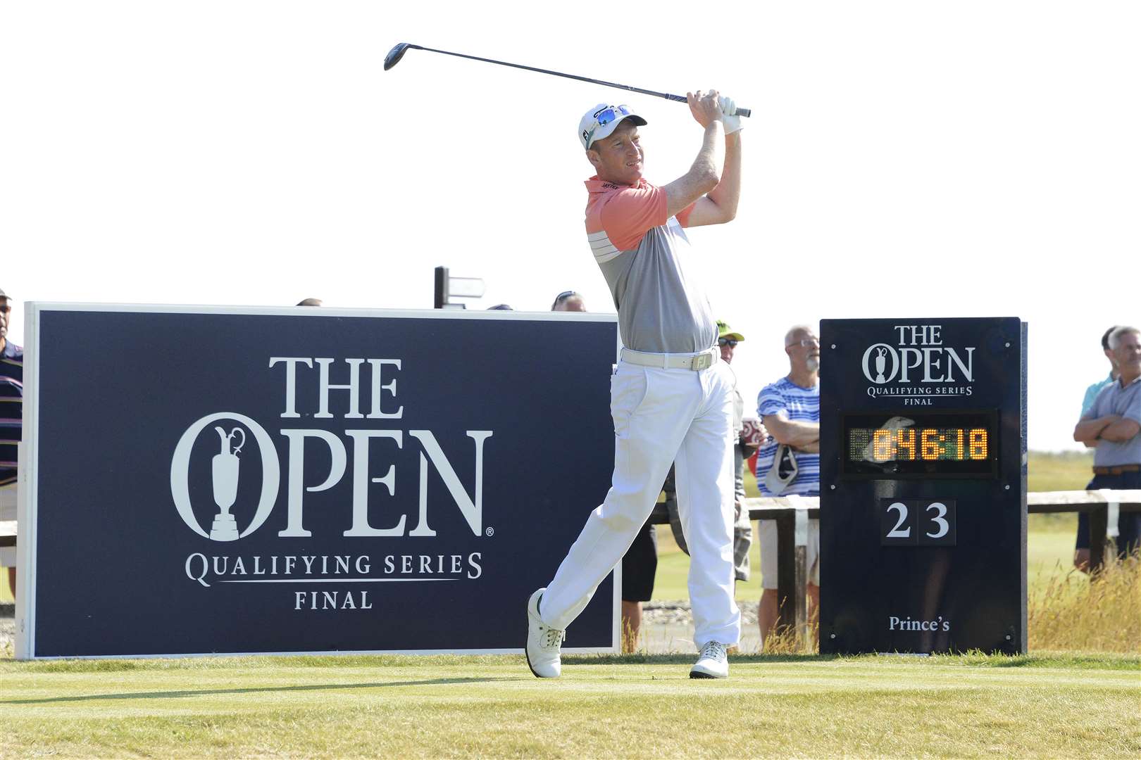 Teeing off at Sandwich Princes Golf Club for Open Final Qualifying in 2018 Picture: Paul Amos