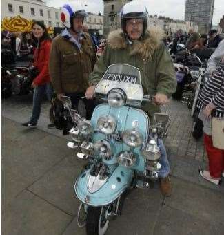 Gordon Gilham, one of the members of a Mod rally at Margate Seafront in May 2014, on the 50th anniversary of the clashes with the Rockers. Picture: Tony Flashman for KMG