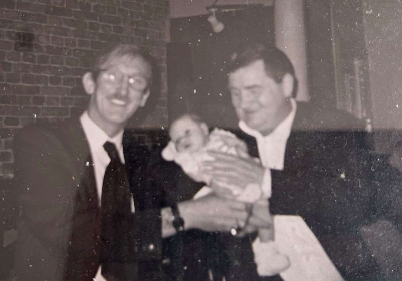 Freya with her grandad Martin Reddington at his London pub