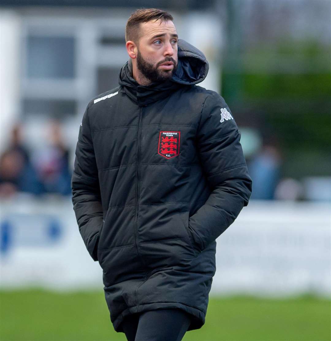 Faversham boss Sammy Moore hopes to strengthen team spirit when he takes his squad camping. Picture: Ian Scammell