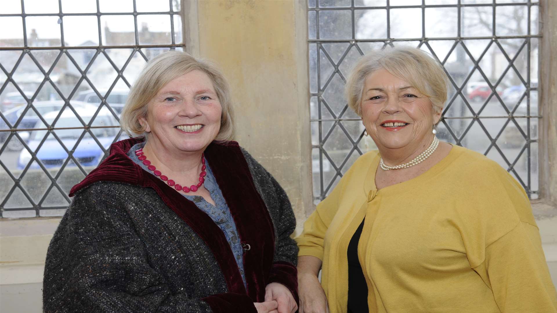 Deal Noir crime fiction literay festival. Eyvor Fogarty (left) and best selling author Susan Moody