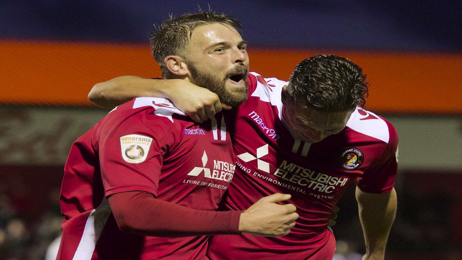 Matt Godden has scored eight goals for Ebbsfleet this season Picture: Andy Payton