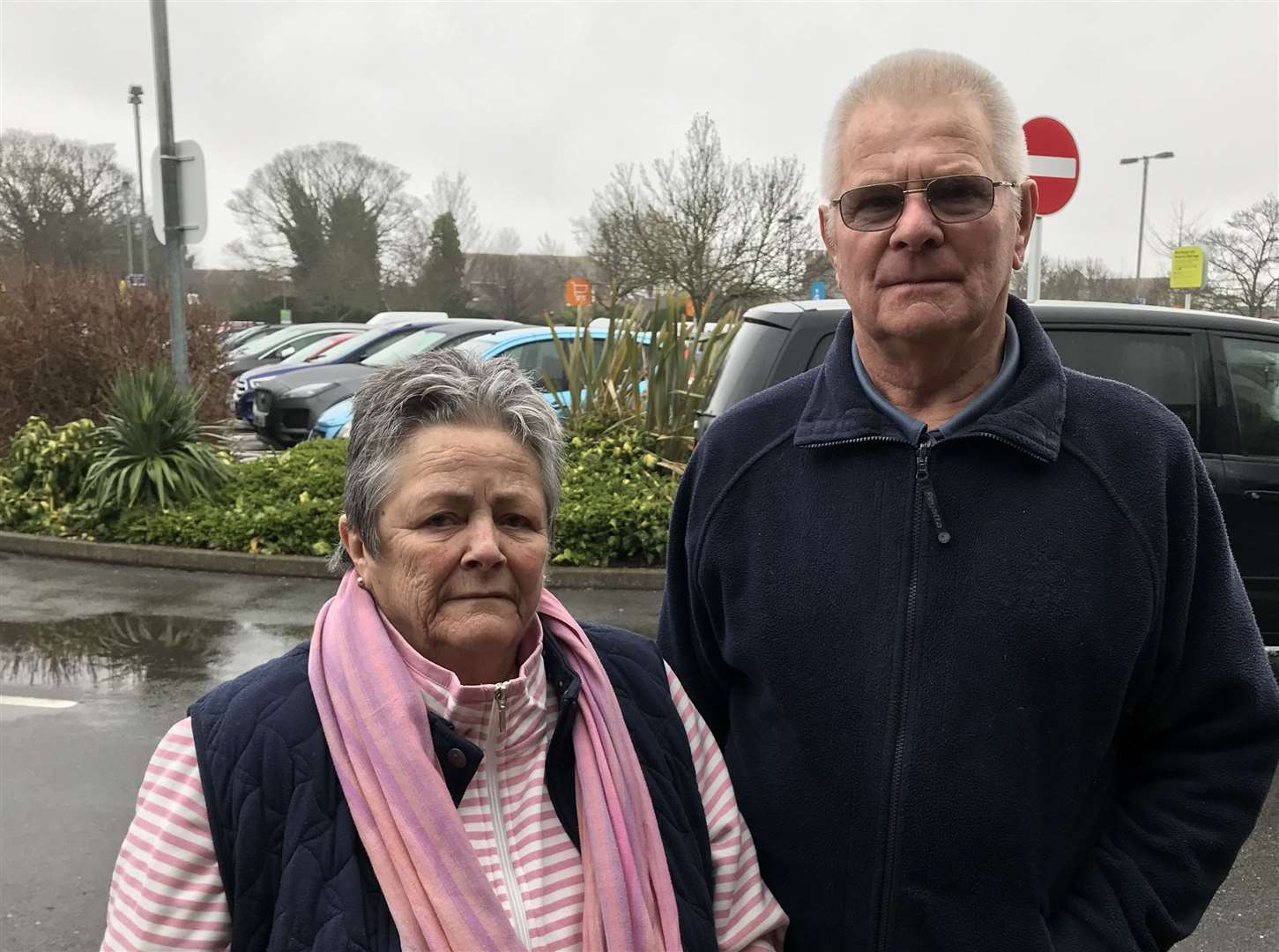 Miriam and Chris Riddles of Bay View, Sheppey, left Sainsbury's empty-handed (31943182)