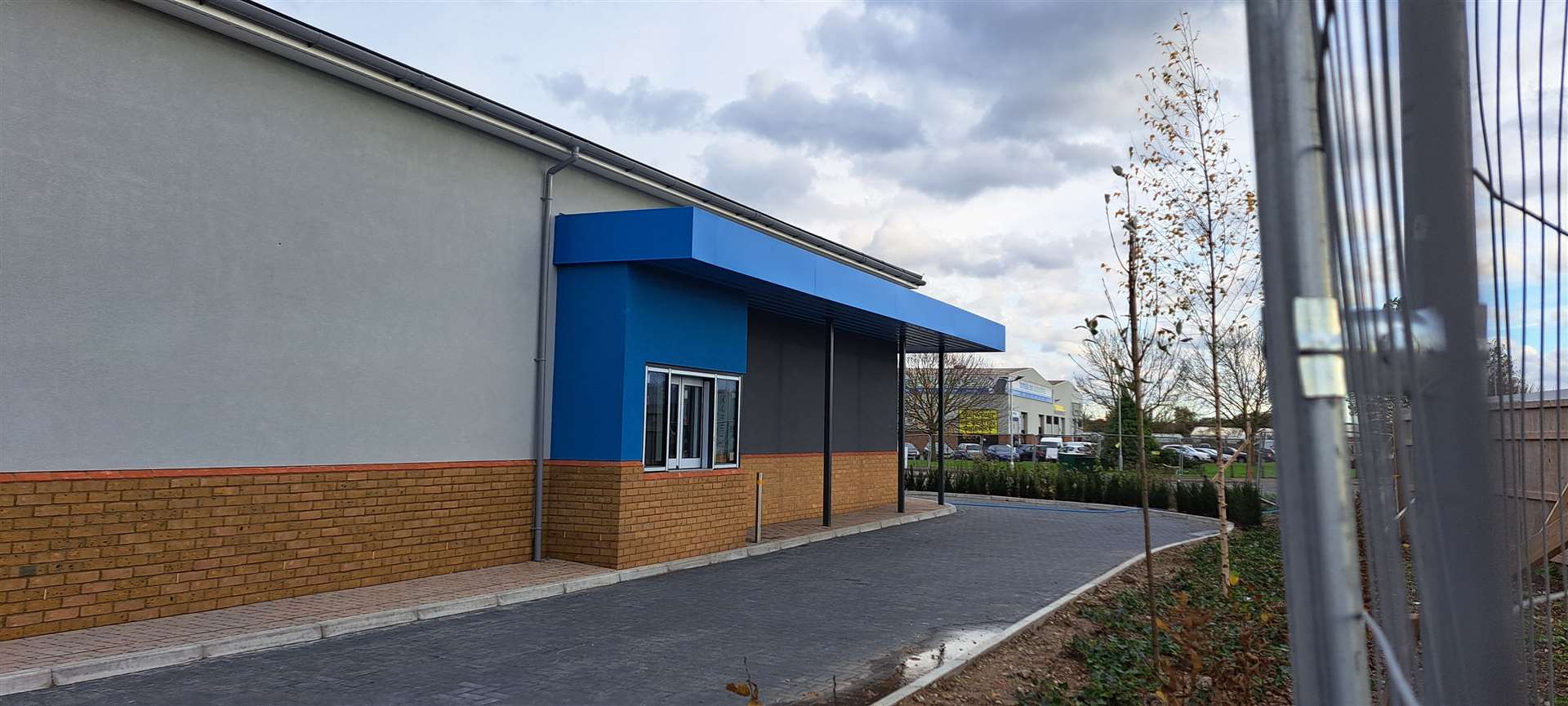 Work at the soon-to-be Greggs' drive thru. Picture: Megan Carr