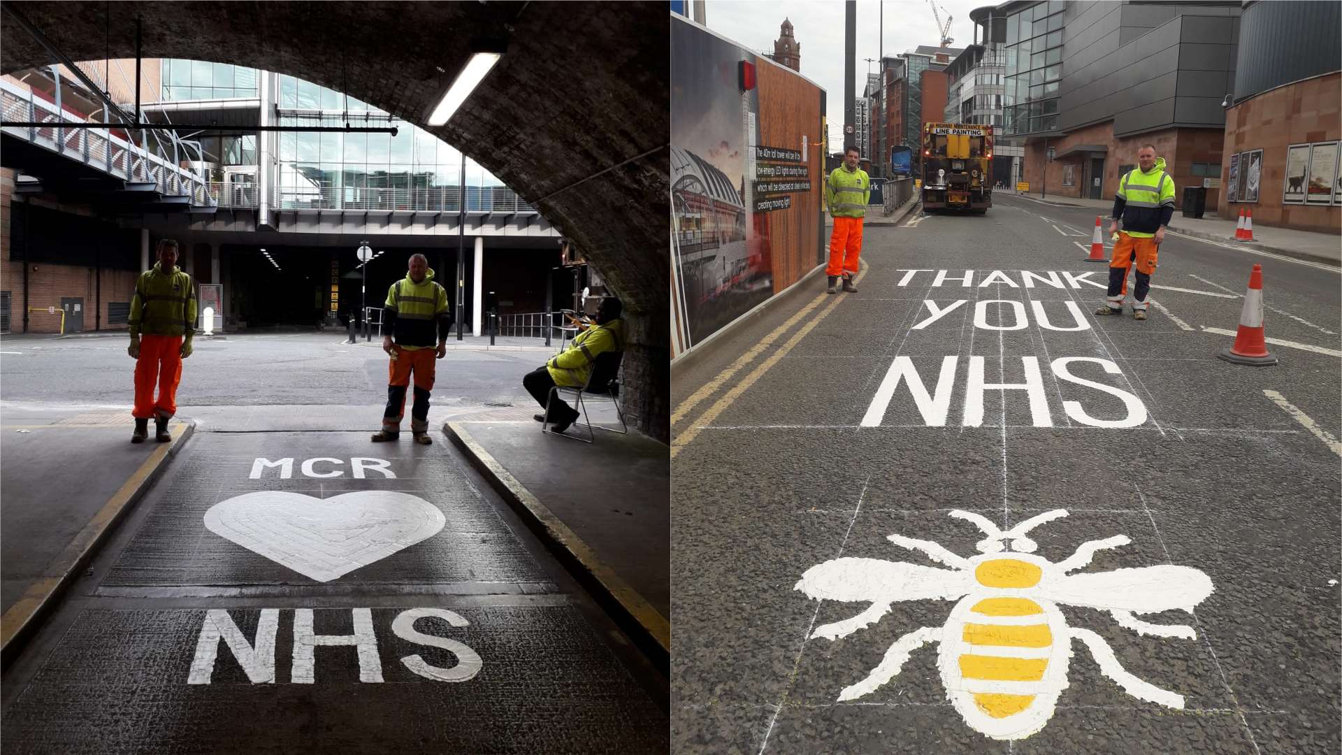 Road markings for NHS staff (Gemma Mcilwaine)