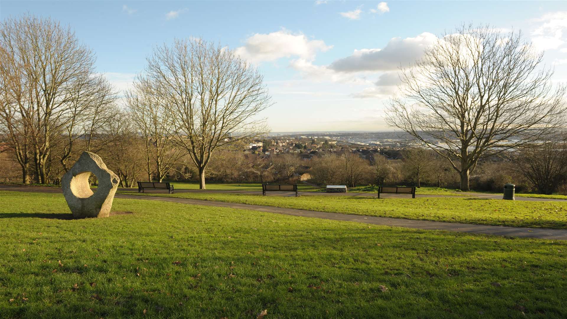 The man exposed himself in the park in Strood.