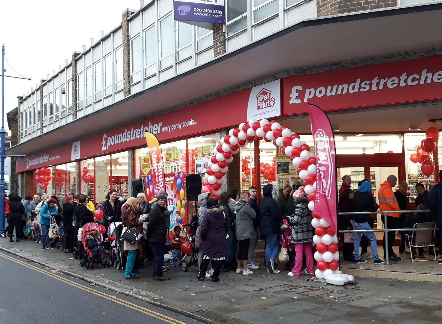 Hundreds queued outside Poundstretcher when it opened in Sheerness